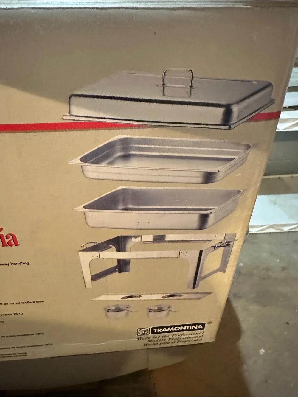 Stainless Steel Roasting Pan with Lid - Sleek Silver Finish